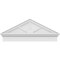 Ekena Millwork Peaked Cap 3 Spoke Architectural PVC Combination Pediment, 40"W x 16-7/8"H x 2-3/4"P (Pitch 6/12) PEDPC040X170PKC03 - alternate 3